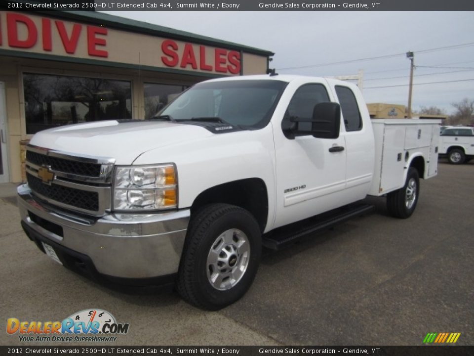 2012 Chevrolet Silverado 2500HD LT Extended Cab 4x4 Summit White / Ebony Photo #1