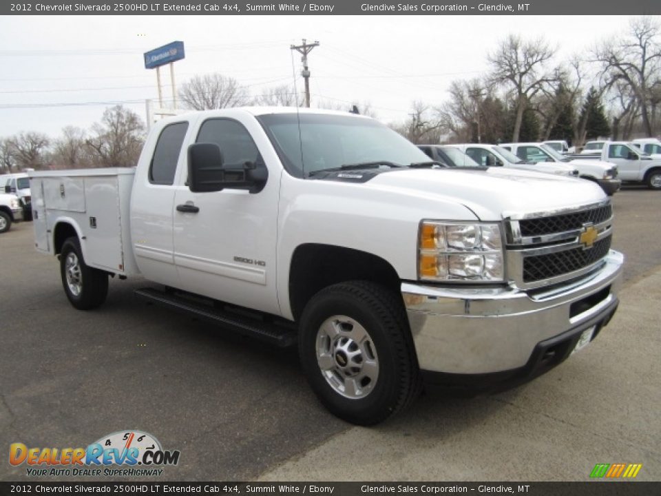 2012 Chevrolet Silverado 2500HD LT Extended Cab 4x4 Summit White / Ebony Photo #2