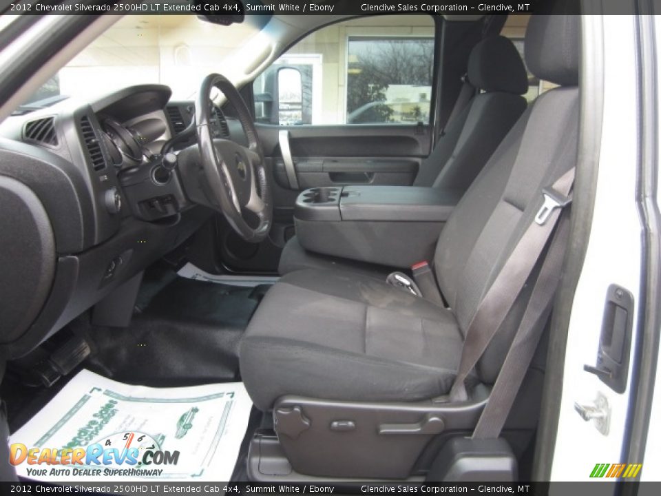 2012 Chevrolet Silverado 2500HD LT Extended Cab 4x4 Summit White / Ebony Photo #13