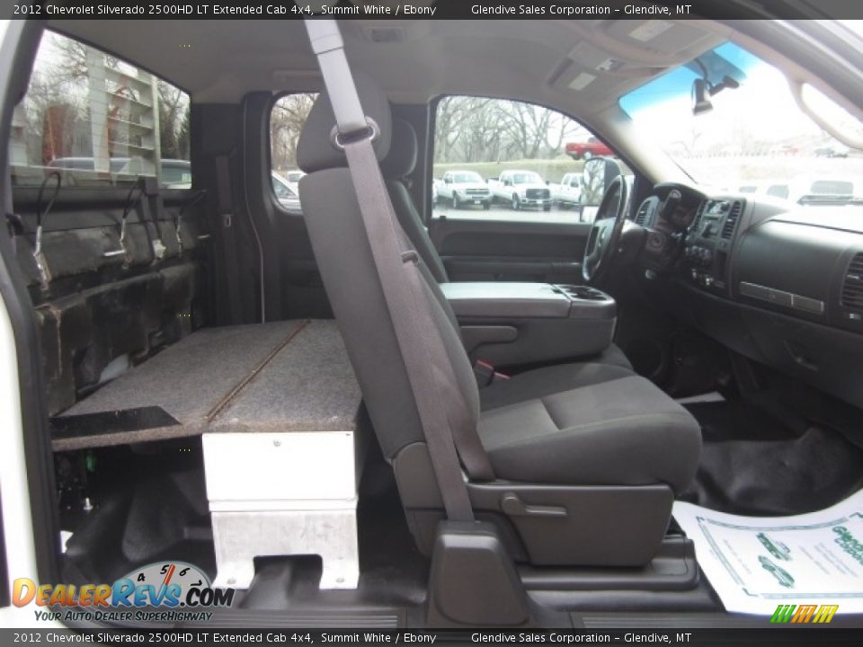 2012 Chevrolet Silverado 2500HD LT Extended Cab 4x4 Summit White / Ebony Photo #15