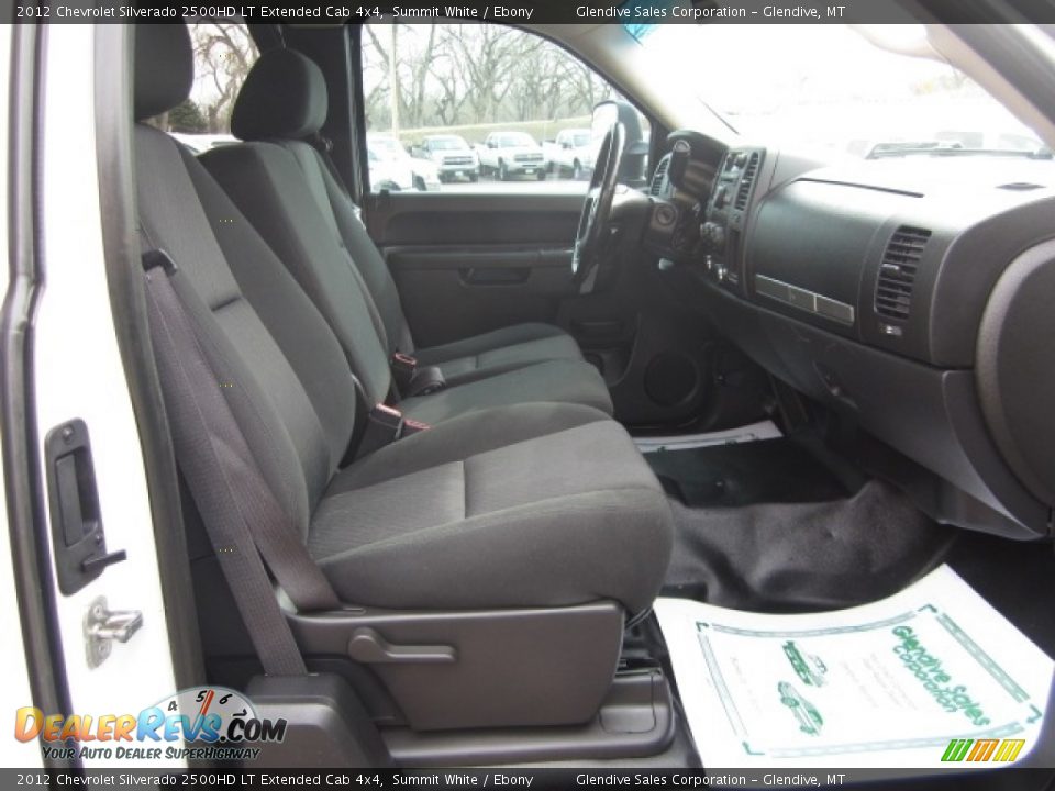 2012 Chevrolet Silverado 2500HD LT Extended Cab 4x4 Summit White / Ebony Photo #16