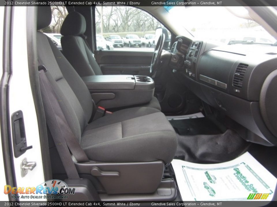 2012 Chevrolet Silverado 2500HD LT Extended Cab 4x4 Summit White / Ebony Photo #17