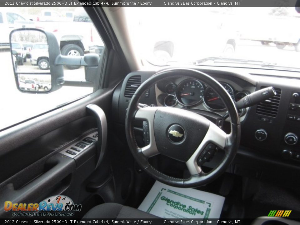 2012 Chevrolet Silverado 2500HD LT Extended Cab 4x4 Summit White / Ebony Photo #19