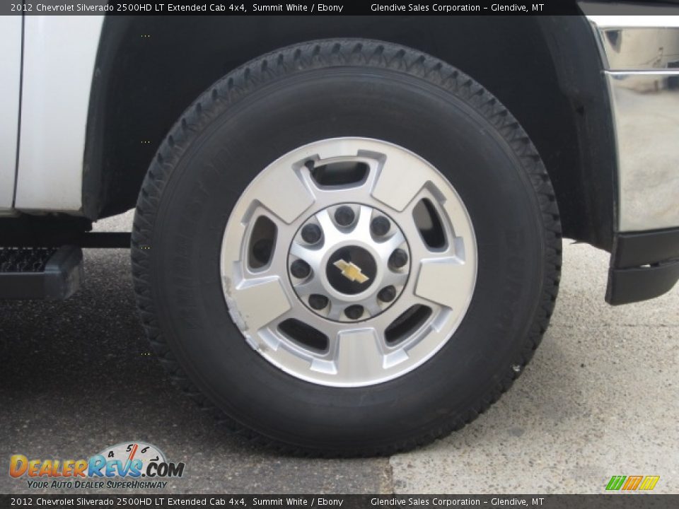 2012 Chevrolet Silverado 2500HD LT Extended Cab 4x4 Summit White / Ebony Photo #24
