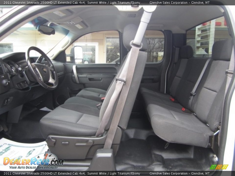 2011 Chevrolet Silverado 2500HD LT Extended Cab 4x4 Summit White / Light Titanium/Ebony Photo #10