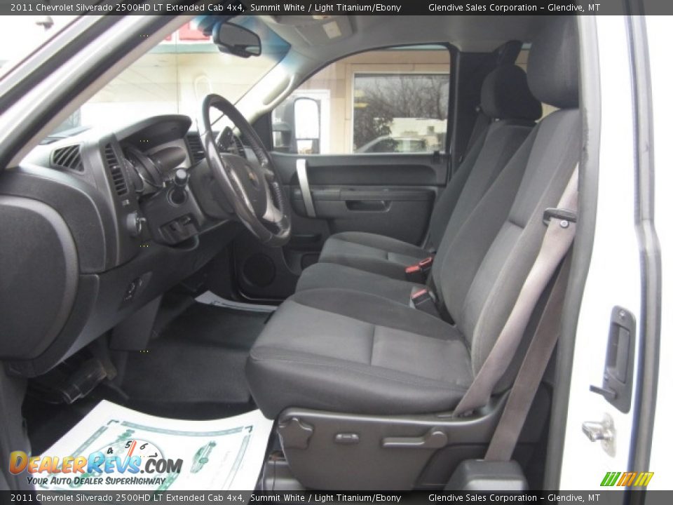 2011 Chevrolet Silverado 2500HD LT Extended Cab 4x4 Summit White / Light Titanium/Ebony Photo #11
