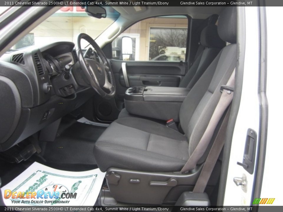 2011 Chevrolet Silverado 2500HD LT Extended Cab 4x4 Summit White / Light Titanium/Ebony Photo #12
