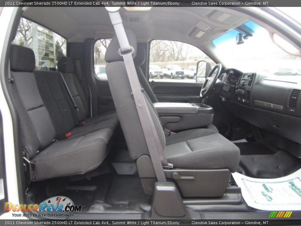 2011 Chevrolet Silverado 2500HD LT Extended Cab 4x4 Summit White / Light Titanium/Ebony Photo #14
