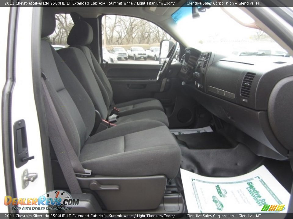 2011 Chevrolet Silverado 2500HD LT Extended Cab 4x4 Summit White / Light Titanium/Ebony Photo #15