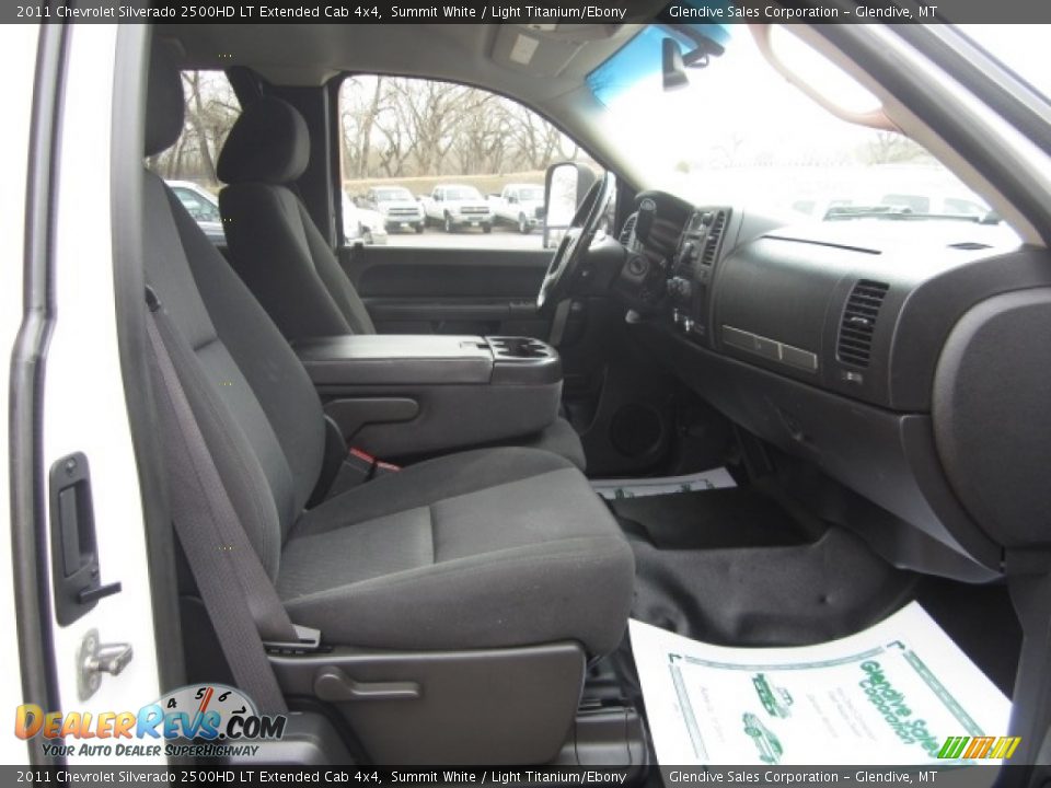 2011 Chevrolet Silverado 2500HD LT Extended Cab 4x4 Summit White / Light Titanium/Ebony Photo #16