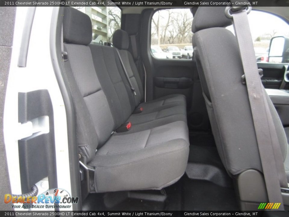 2011 Chevrolet Silverado 2500HD LT Extended Cab 4x4 Summit White / Light Titanium/Ebony Photo #17
