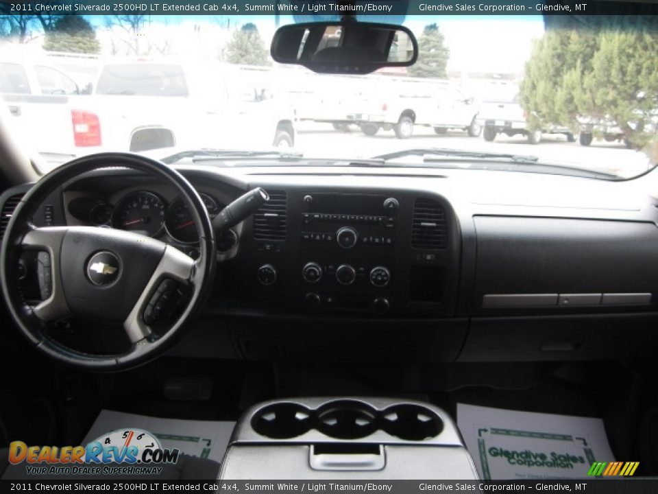 2011 Chevrolet Silverado 2500HD LT Extended Cab 4x4 Summit White / Light Titanium/Ebony Photo #20