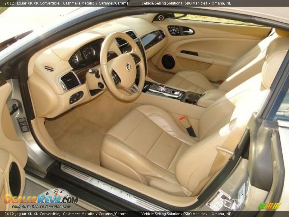 2012 Jaguar XK XK Convertible Cashmere Metallic / Caramel/Caramel Photo #8