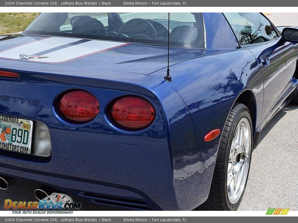 2004 Chevrolet Corvette Z06 LeMans Blue Metallic / Black Photo #22