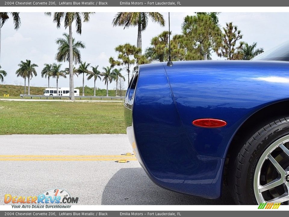 2004 Chevrolet Corvette Z06 LeMans Blue Metallic / Black Photo #34