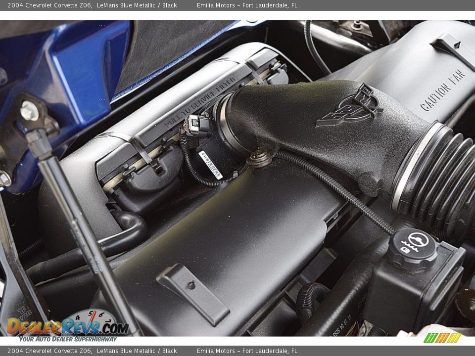 2004 Chevrolet Corvette Z06 LeMans Blue Metallic / Black Photo #73