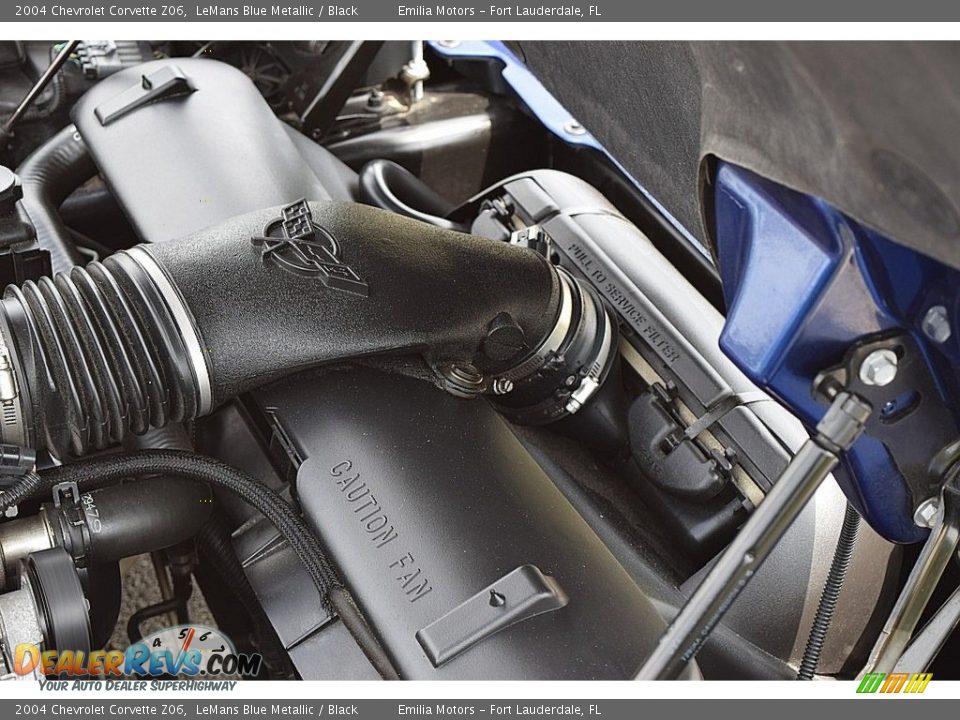 2004 Chevrolet Corvette Z06 LeMans Blue Metallic / Black Photo #75