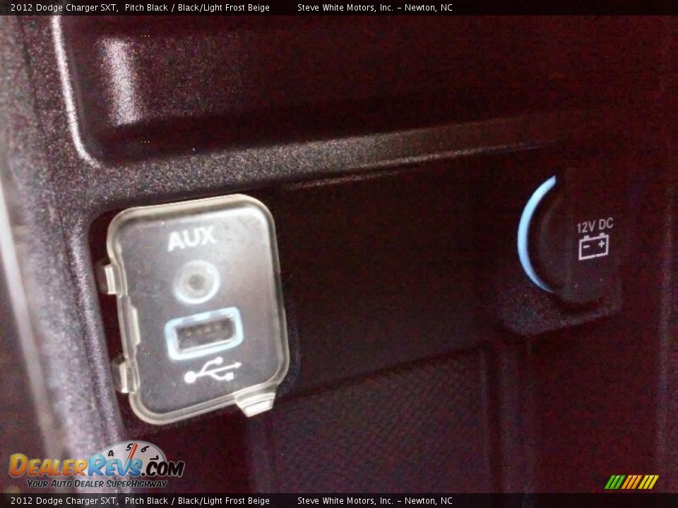 2012 Dodge Charger SXT Pitch Black / Black/Light Frost Beige Photo #16