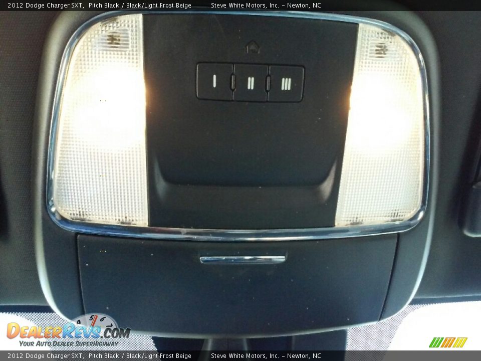 2012 Dodge Charger SXT Pitch Black / Black/Light Frost Beige Photo #17