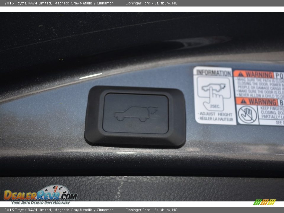 2016 Toyota RAV4 Limited Magnetic Gray Metallic / Cinnamon Photo #11