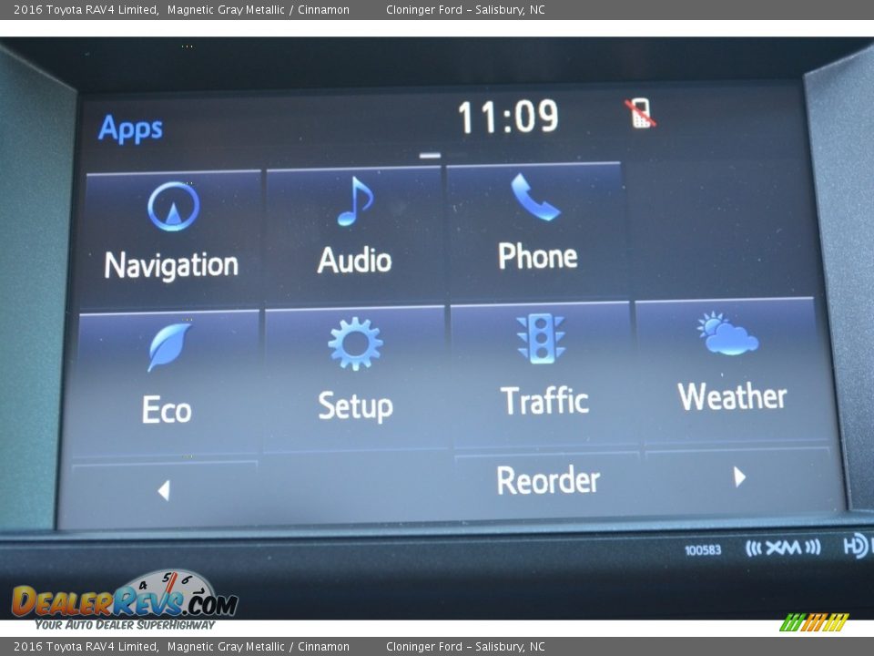 2016 Toyota RAV4 Limited Magnetic Gray Metallic / Cinnamon Photo #13