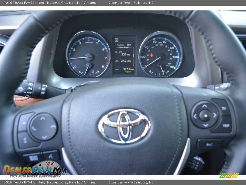 2016 Toyota RAV4 Limited Magnetic Gray Metallic / Cinnamon Photo #20