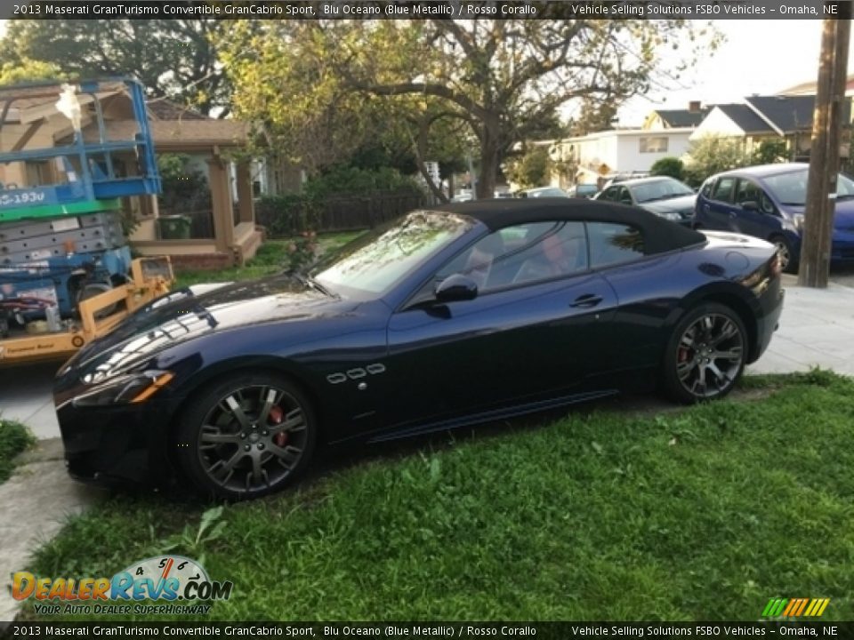 2013 Maserati GranTurismo Convertible GranCabrio Sport Blu Oceano (Blue Metallic) / Rosso Corallo Photo #1