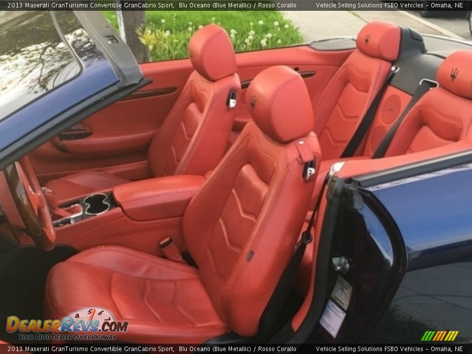 Rosso Corallo Interior - 2013 Maserati GranTurismo Convertible GranCabrio Sport Photo #6