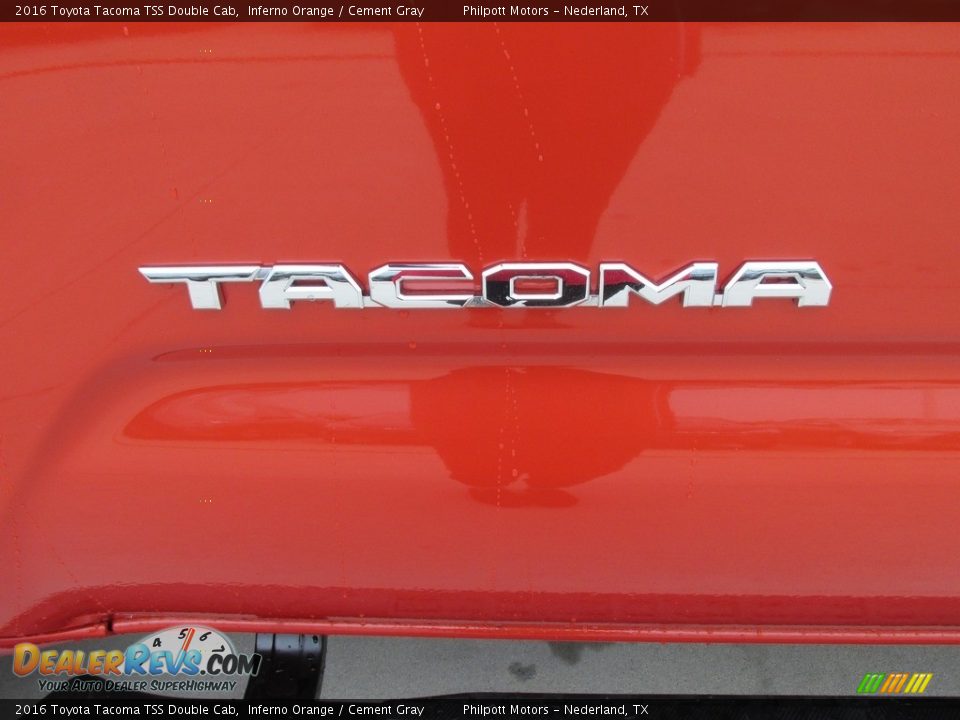 2016 Toyota Tacoma TSS Double Cab Inferno Orange / Cement Gray Photo #14