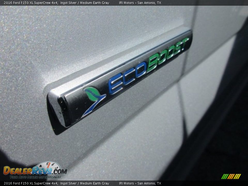 2016 Ford F150 XL SuperCrew 4x4 Ingot Silver / Medium Earth Gray Photo #4