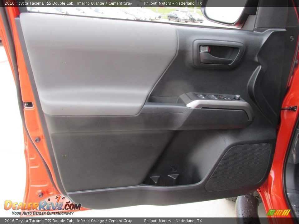 2016 Toyota Tacoma TSS Double Cab Inferno Orange / Cement Gray Photo #21