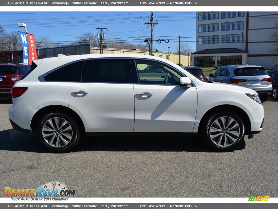 2014 Acura MDX SH-AWD Technology White Diamond Pearl / Parchment Photo #2