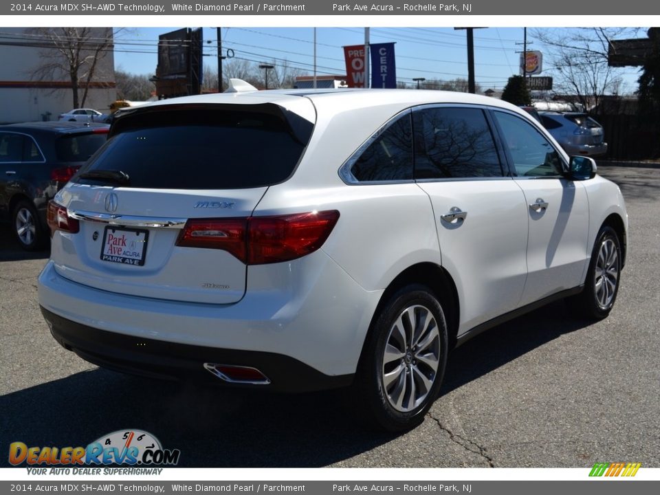 2014 Acura MDX SH-AWD Technology White Diamond Pearl / Parchment Photo #3