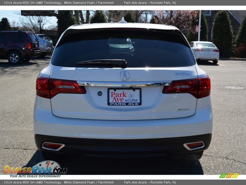 2014 Acura MDX SH-AWD Technology White Diamond Pearl / Parchment Photo #4