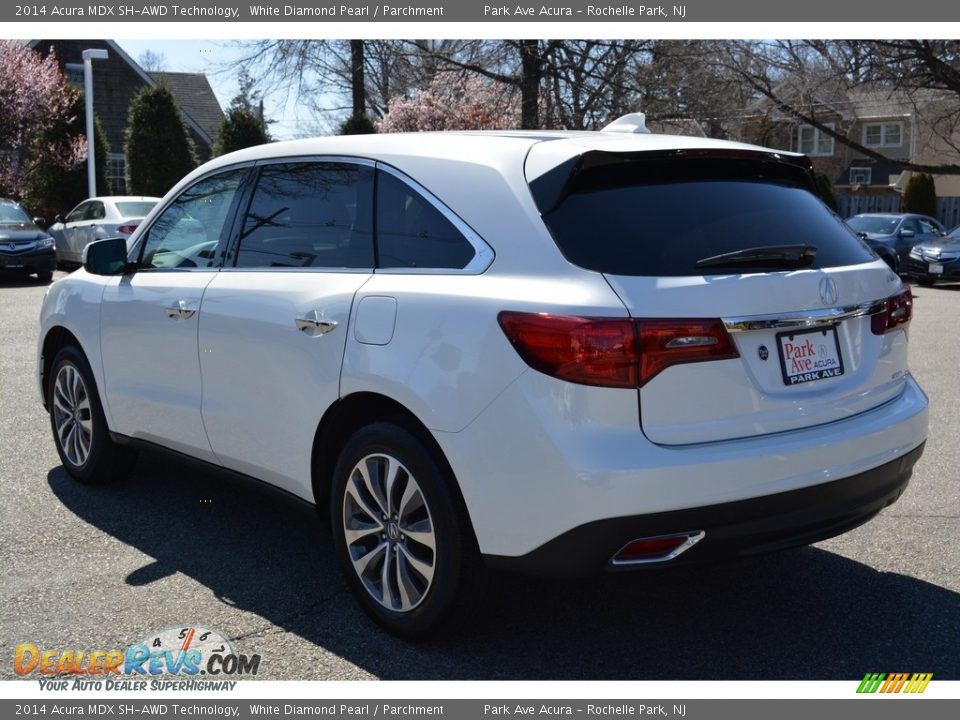 2014 Acura MDX SH-AWD Technology White Diamond Pearl / Parchment Photo #5