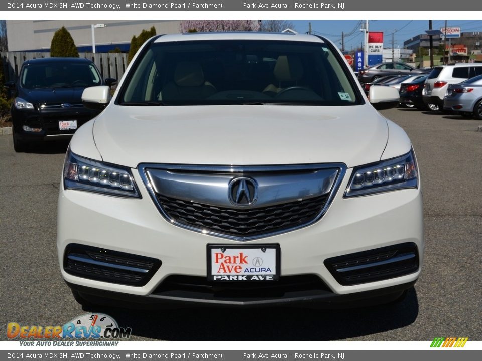 2014 Acura MDX SH-AWD Technology White Diamond Pearl / Parchment Photo #8