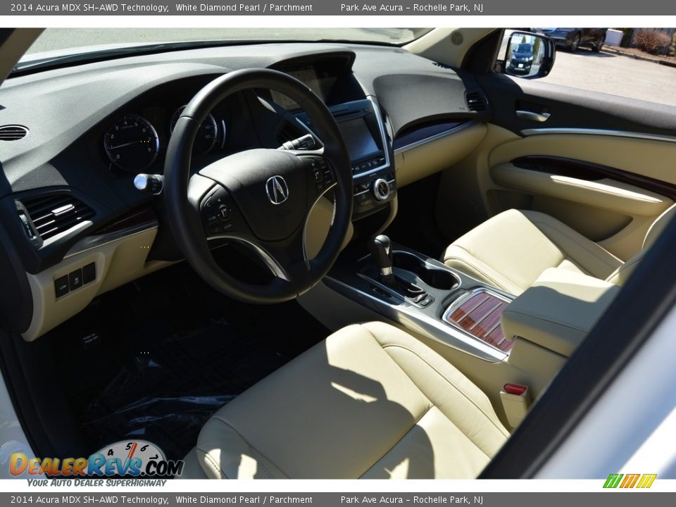 2014 Acura MDX SH-AWD Technology White Diamond Pearl / Parchment Photo #12