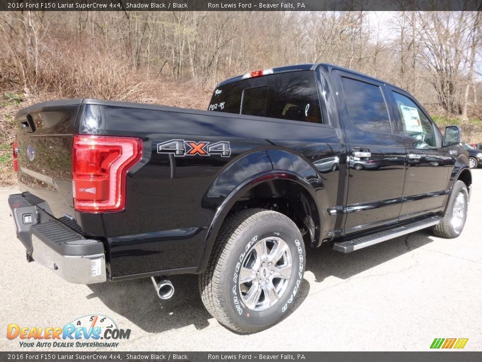 2016 Ford F150 Lariat SuperCrew 4x4 Shadow Black / Black Photo #2