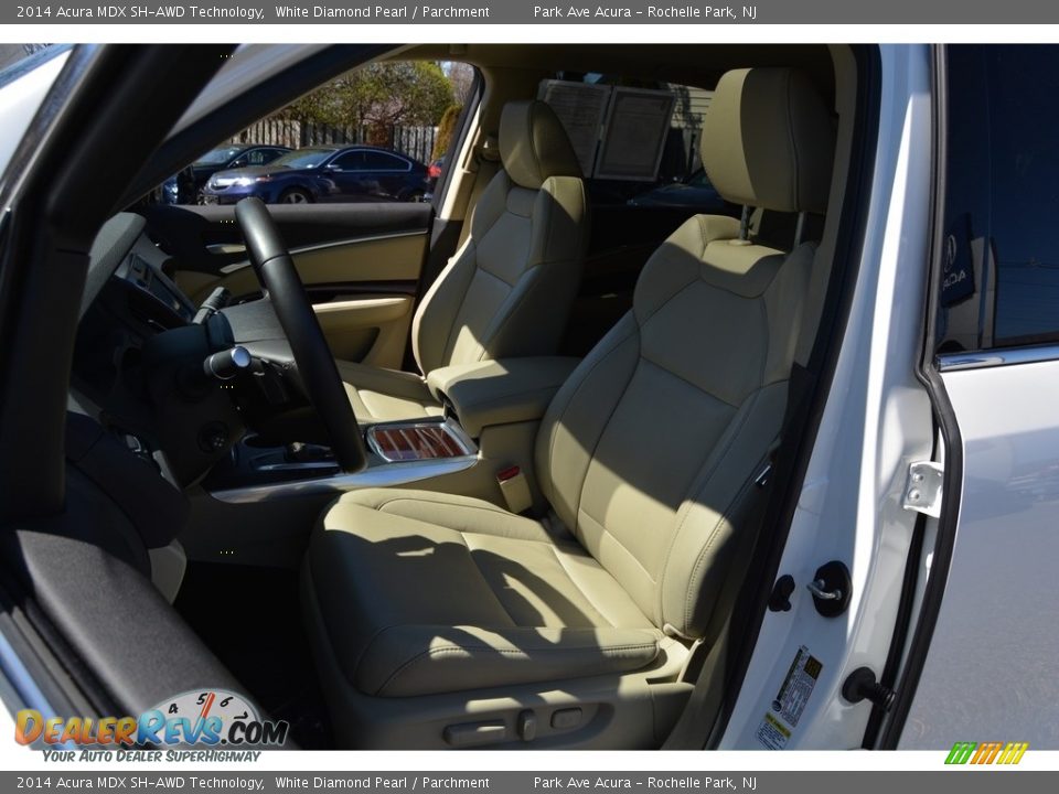 2014 Acura MDX SH-AWD Technology White Diamond Pearl / Parchment Photo #14