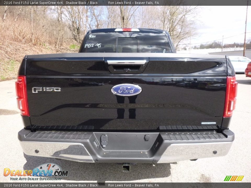 2016 Ford F150 Lariat SuperCrew 4x4 Shadow Black / Black Photo #3