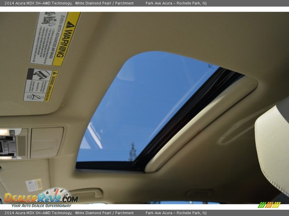 2014 Acura MDX SH-AWD Technology White Diamond Pearl / Parchment Photo #15