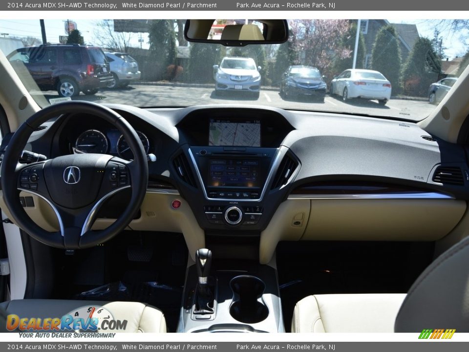 2014 Acura MDX SH-AWD Technology White Diamond Pearl / Parchment Photo #16