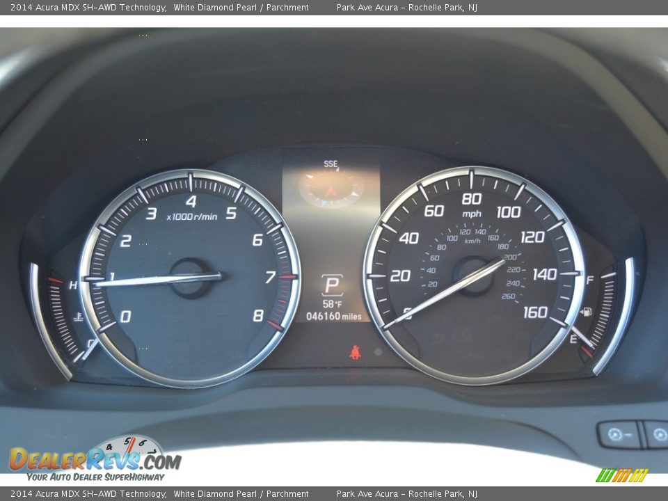 2014 Acura MDX SH-AWD Technology White Diamond Pearl / Parchment Photo #22