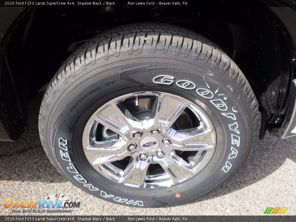 2016 Ford F150 Lariat SuperCrew 4x4 Shadow Black / Black Photo #9
