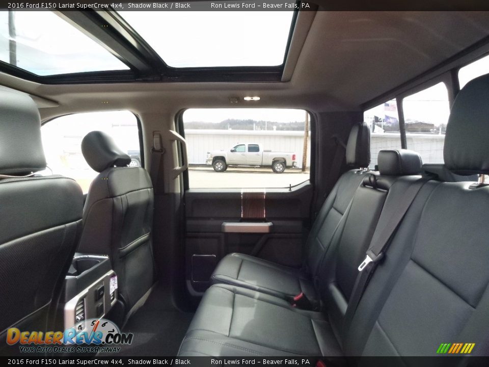 2016 Ford F150 Lariat SuperCrew 4x4 Shadow Black / Black Photo #11