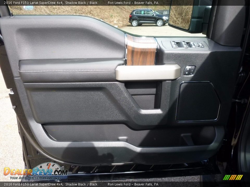 2016 Ford F150 Lariat SuperCrew 4x4 Shadow Black / Black Photo #13
