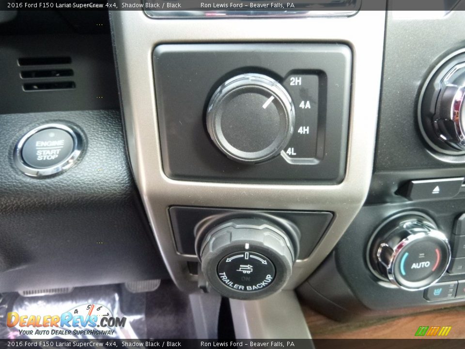 2016 Ford F150 Lariat SuperCrew 4x4 Shadow Black / Black Photo #16