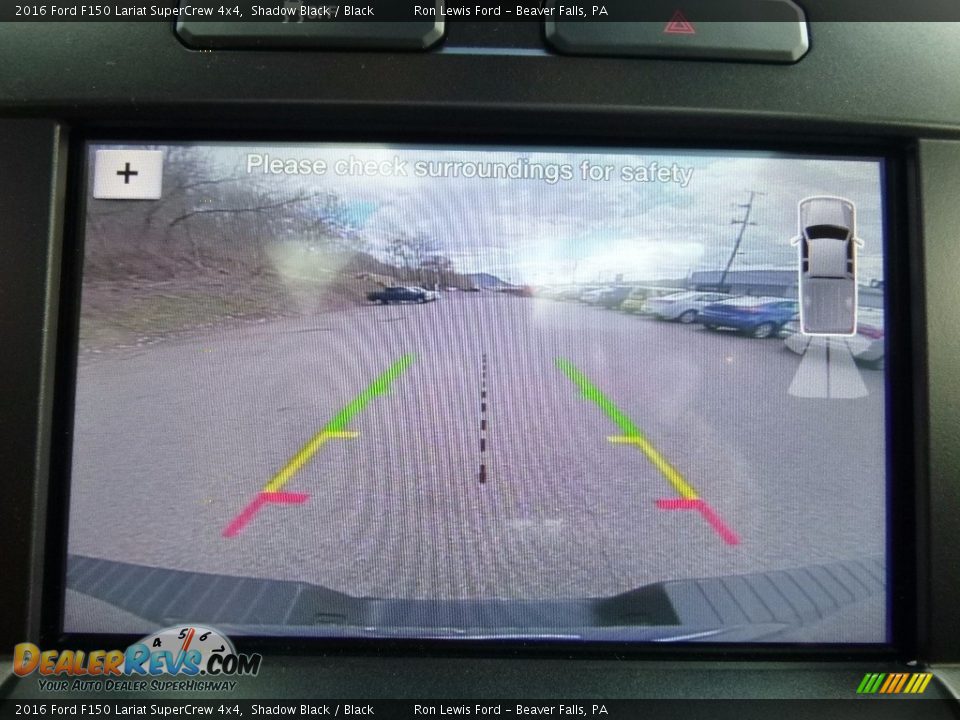 2016 Ford F150 Lariat SuperCrew 4x4 Shadow Black / Black Photo #18