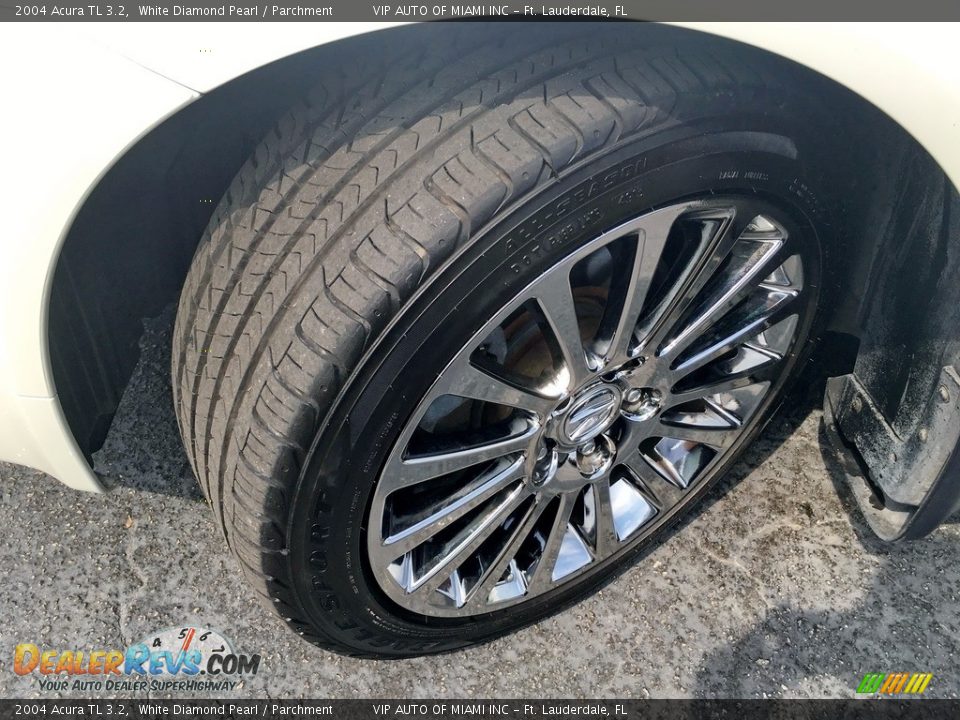 2004 Acura TL 3.2 White Diamond Pearl / Parchment Photo #2
