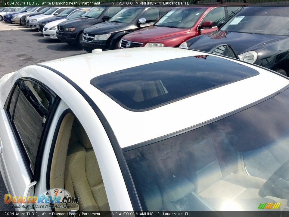 2004 Acura TL 3.2 White Diamond Pearl / Parchment Photo #13